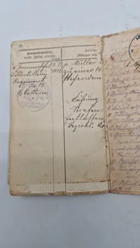 Originalt tysk ww1 militær pas