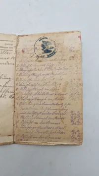 Originalt tysk ww1 militær pas
