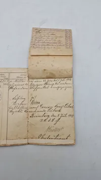 Originalt tysk ww1 militær pas