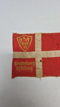 Original bordfane fra Dansksindede Sønderjyske Krigsdeltagere (DSK)
