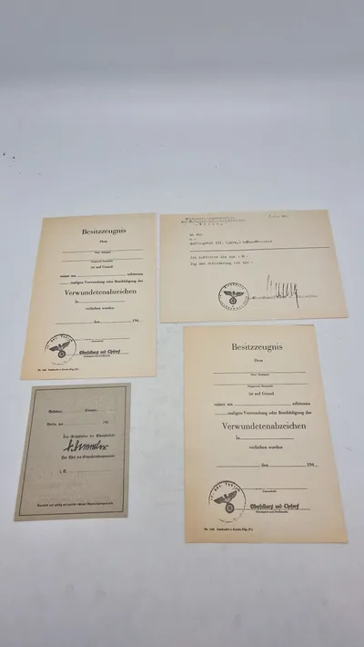 Samling ww2 urkunder mm - Efterkrigs