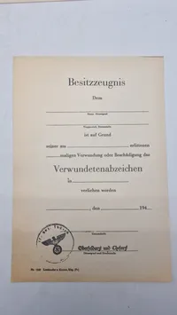 Samling ww2 urkunder mm - Efterkrigs