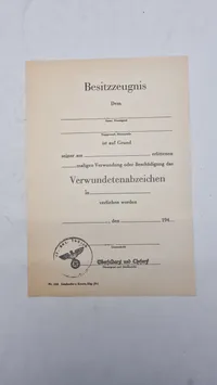 Samling ww2 urkunder mm - Efterkrigs