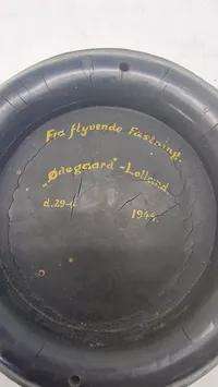 Original gummipakning fra WW2  “Flyvende Fæstning” med historie skudt ned på Lolland