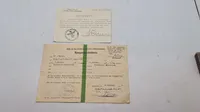 Original passerseddel oksbøl WW2 for Tysk feltpoliti
