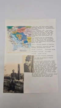 Tysk WW2  Wehrpass med historie