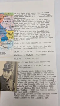 Tysk WW2  Wehrpass med historie