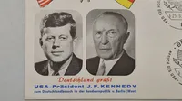 Førstedags kuvert fra John F. Kennedys besøg i Vesttyskland og Vestberlin i juni 1963.