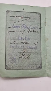 Originalt Deutsches Reich Reisepas