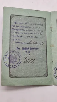 Originalt Deutsches Reich Reisepas