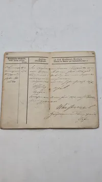 Originalt tysk ww1 militær pas