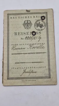 Originalt tysk Reisepass