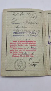 Originalt tysk Reisepass