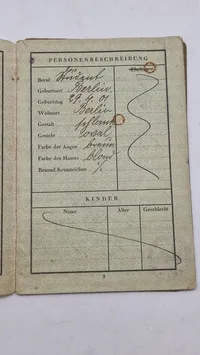 Originalt tysk Reisepass