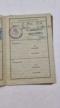 Originalt tysk Reisepass