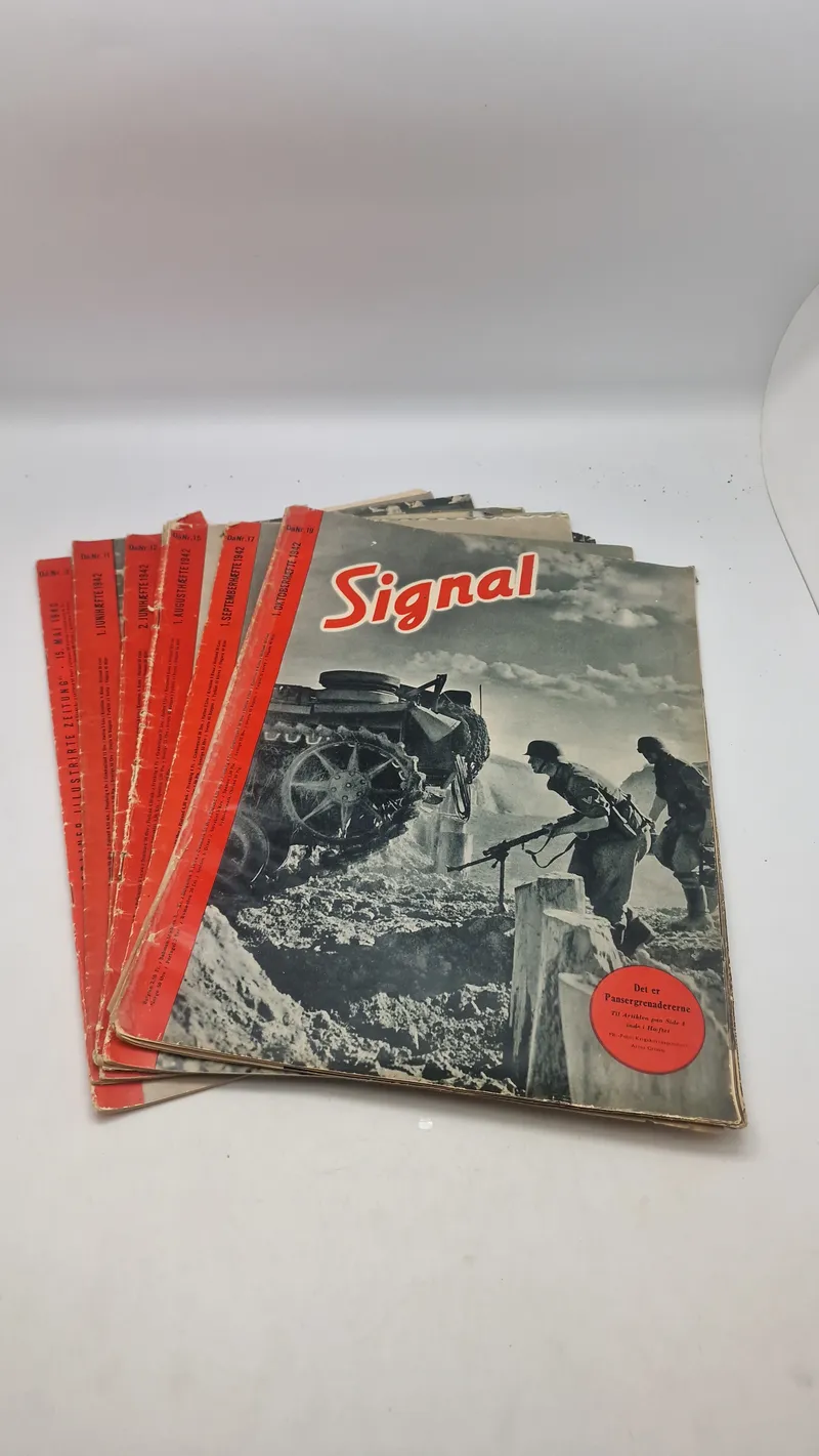 Samling originale signalblade