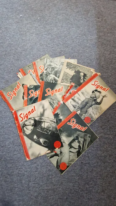 Samling originale signalblade