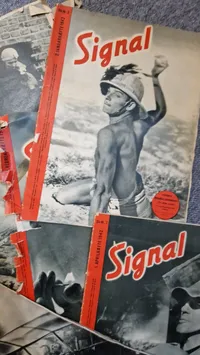 Samling originale signalblade