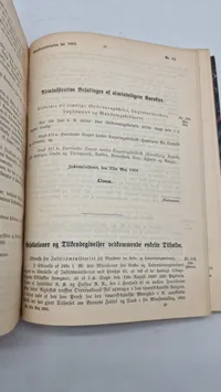 "Ministerialtidende for Kongeriget Danmark for Aaret 1901"