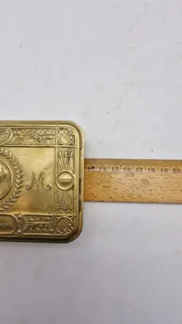 Original WW1 British Army 1914 Christmas Mary Tin med samling mønter