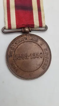 Original 1848-50 krigs deltager medalje