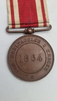 Original 1864 krigs deltager medalje