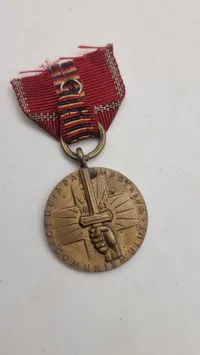 Original rumænsk "Medalje for Korstoget mod Kommunismen" fra Anden Verdenskrig.