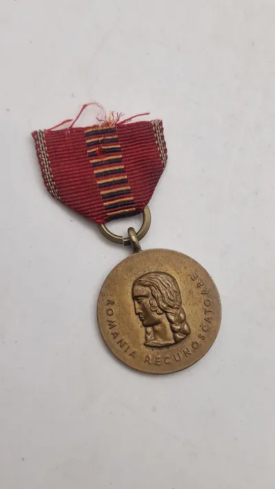Original rumænsk "Medalje for Korstoget mod Kommunismen" fra Anden Verdenskrig.