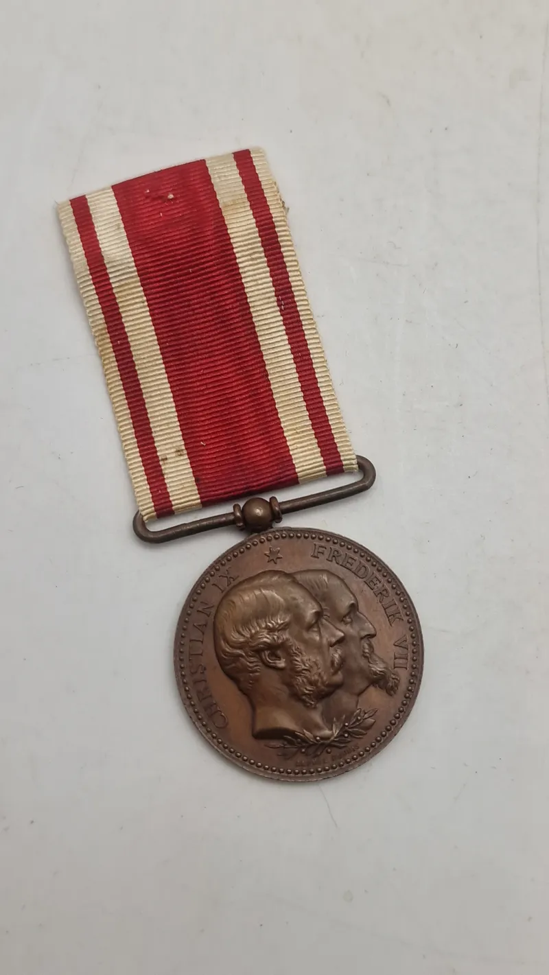 Original Dansk Dobbeltmedalje 1848-50 og 1864