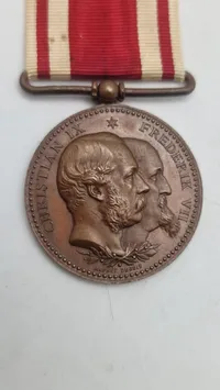 Original Dansk Dobbeltmedalje 1848-50 og 1864