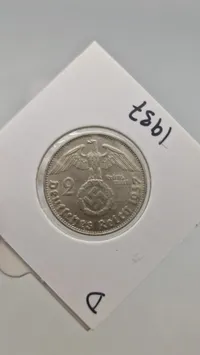 Samling originale Tyske sølvmønter