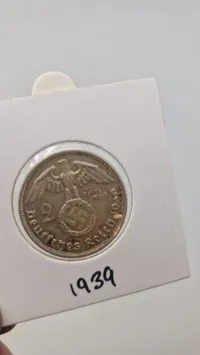 Samling originale Tyske sølvmønter