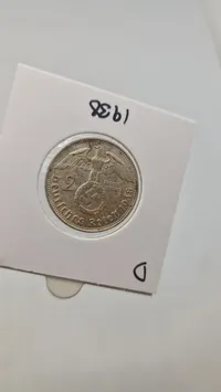Samling originale Tyske sølvmønter