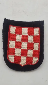 Originalt Croatian SS Volunteer Sleeve Shield