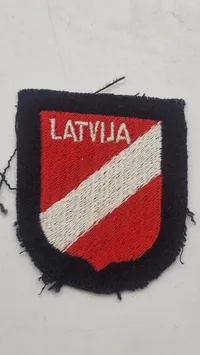 Originalt  Latvian (Latvija) SS Volunteer Sleeve Shield