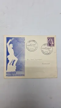 Lot Fredericia frimærker mm