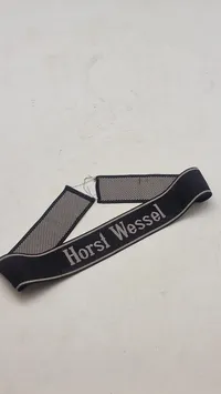 Original  Waffen-SS cuffband HORST WESSEL EM/NCO