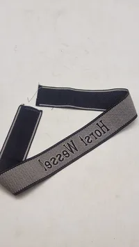 Original  Waffen-SS cuffband HORST WESSEL EM/NCO