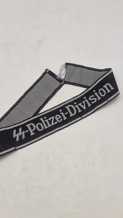Original Waffen-SS "SS-Polizei-Division" cuffband - EM/NCO Bevo-Type