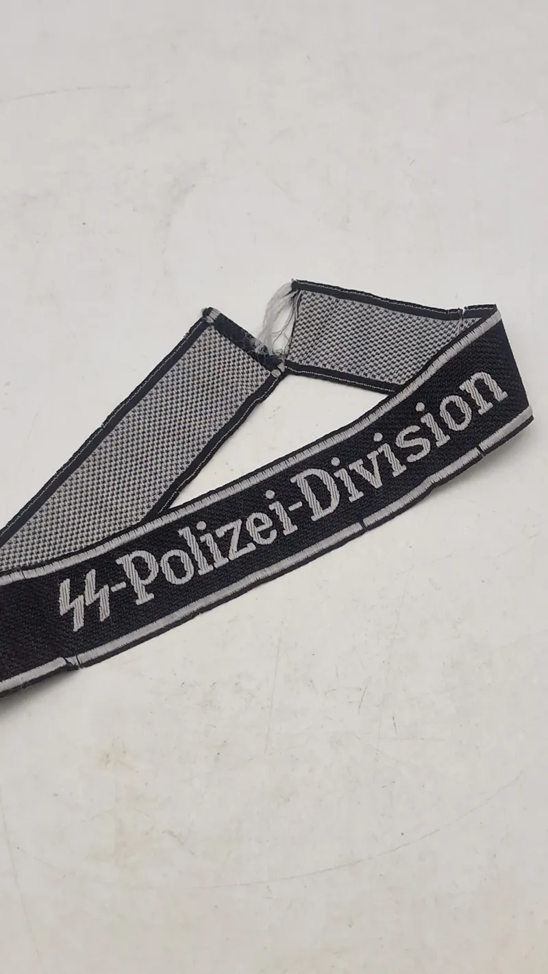 Original Waffen-SS "SS-Polizei-Division" cuffband - EM/NCO Bevo-Type