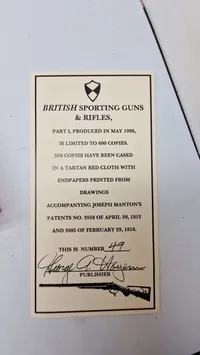 British sporting guns and rifles
