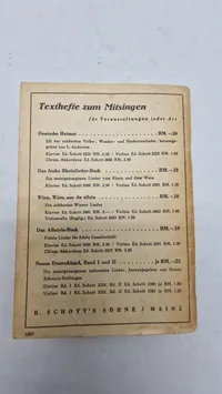 Originalt eks af  "Das Neue Soldaten Liederbuch“