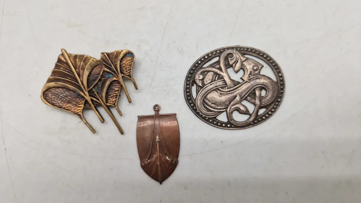 Samling Smykker i Vikinge stil 1930/ 40erne