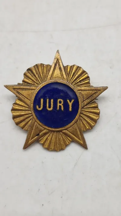 Amerikansk mærke for Jury medlemmer Ca. 1930