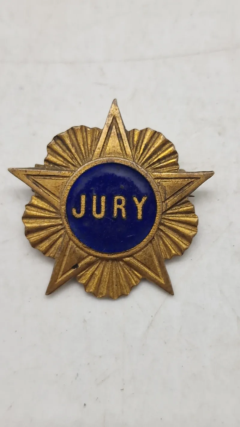 Amerikansk mærke for Jury medlemmer Ca. 1930