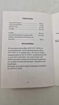 Samling lærebøger mm fra forsvaret