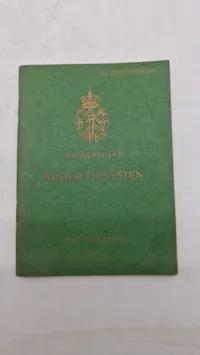 Samling lærebøger mm fra forsvaret