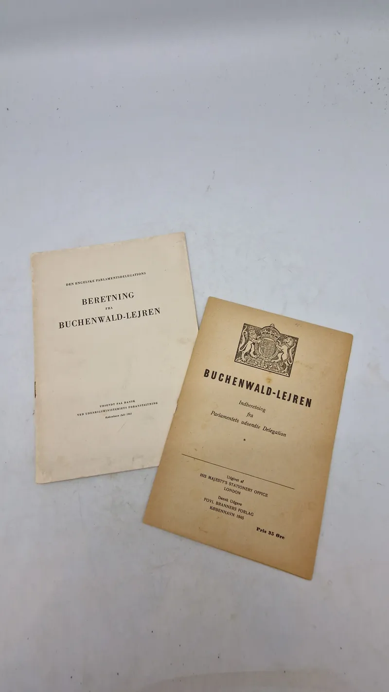Hæfter omhandlende Buchenwald kz-lejr