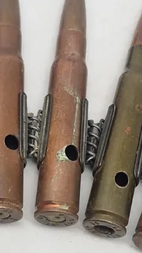 MG 42 Samling originale deaktiverede 8X57JS patroner i bælte, ww2