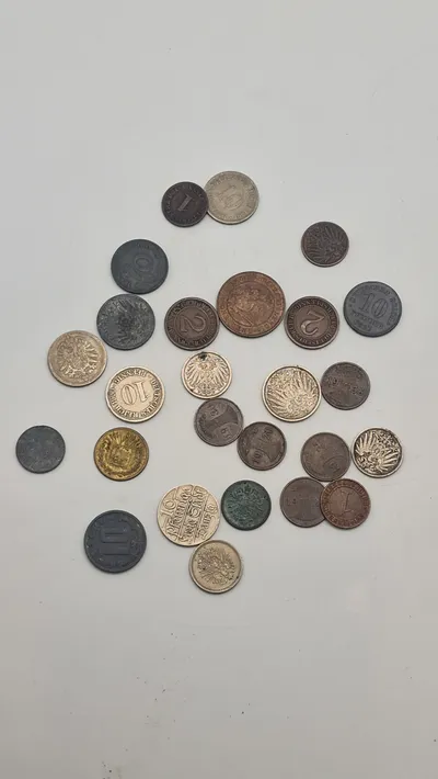 Samling originale tyske mønter